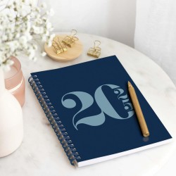 Rileys & Co Planificateur - Agenda Mensuel et Hebdomadaire, Couverture Flexible, Reliure à Double Spirale, Pages de Notes | Cale