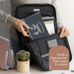 Rileys & Co Planificateur - Agenda Mensuel et Hebdomadaire, Couverture Flexible, Reliure à Double Spirale, Pages de Notes | Cale