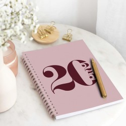 Rileys & Co Planificateur - Agenda Mensuel et Hebdomadaire, Couverture Flexible, Reliure à Double Spirale, Pages de Notes | Cale
