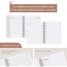 Rileys & Co Planificateur - Agenda Mensuel et Hebdomadaire, Couverture Flexible, Reliure à Double Spirale, Pages de Notes | Cale