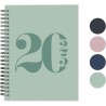 Rileys & Co Planificateur - Agenda Mensuel et Hebdomadaire, Couverture Flexible, Reliure à Double Spirale, Pages de Notes | Cale