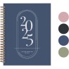 Rileys & Co Planificateur - Agenda Mensuel et Hebdomadaire, Couverture Flexible, Reliure à Double Spirale, Pages de Notes | Cale