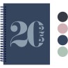 Rileys & Co Planificateur - Agenda Mensuel et Hebdomadaire, Couverture Flexible, Reliure à Double Spirale, Pages de Notes | Cale