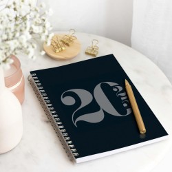 Rileys & Co Planificateur - Agenda Mensuel et Hebdomadaire, Couverture Flexible, Reliure à Double Spirale, Pages de Notes | Cale