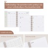 Rileys & Co 2025 Planificateur - Agenda Mensuel et Hebdomadaire, Couverture Flexible, Reliure à Double Spirale, Pages de Notes, 