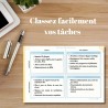 Matrice eisenhower bloc-notes Matrice d'Eisenhower - Carnet de Productivité et organisation. Organisateur de tâches et priorités