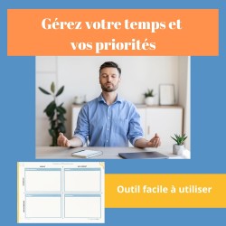 Matrice eisenhower bloc-notes Matrice d'Eisenhower - Carnet de Productivité et organisation. Organisateur de tâches et priorités