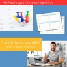 Matrice eisenhower bloc-notes Matrice d'Eisenhower - Carnet de Productivité et organisation. Organisateur de tâches et priorités