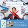 Bloc planning du jour français 50 pages - planificateur journalier par heure - Bloc note A5 papier activités et tâches journée. 