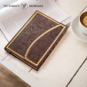 VICTORIA'S JOURNALS Journal magnétique, carnet vintage sculpté en similicuir avec couverture rigide, pages lignées, ruban marque