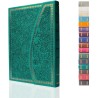 VICTORIA'S JOURNALS Journal magnétique, carnet vintage sculpté en similicuir avec couverture rigide, pages lignées, ruban marque