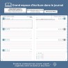 Agenda semainier 2025-2026, format A4 (29 x 21,7 cm), calendrier à livres sur 18 mois (juillet 2025 - décembre 2026), classeur à