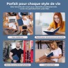 Agenda semainier 2025-2026, format A4 (29 x 21,7 cm), calendrier à livres sur 18 mois (juillet 2025 - décembre 2026), classeur à