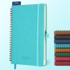 Agenda semainier 2025 2026, format A5 (21,9 x 16,4 cm), calendrier livre de 18 mois (juillet 2025 à décembre 2026), classeur à a