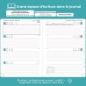 Agenda semainier 2025 2026, format A5 (21,9 x 16,4 cm), calendrier livre de 18 mois (juillet 2025 à décembre 2026), classeur à a