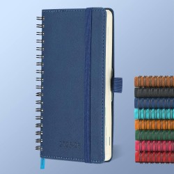 Agenda semainier 2025 2026, format A6 (16,6 x 9,7 cm), calendrier livre de 18 mois (juillet 2025 à décembre 2026), classeur à an