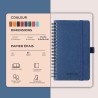 Agenda semainier 2025 2026, format A6 (16,6 x 9,7 cm), calendrier livre de 18 mois (juillet 2025 à décembre 2026), classeur à an