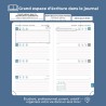 Agenda semainier 2025 2026, format A6 (16,6 x 9,7 cm), calendrier livre de 18 mois (juillet 2025 à décembre 2026), classeur à an