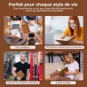 Agenda semainier 2025 2026, format A4 (29 x 21,7 cm), calendrier à livres sur 18 mois (juillet 2025 à décembre 2026), classeur à