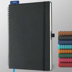 Agenda semainier 2025 2026, format A4 (29 x 21,7 cm), calendrier à livres sur 18 mois (juillet 2025 à décembre 2026), classeur à