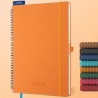 Agenda semainier 2025 2026, format A4 (29 x 21,7 cm), calendrier à livres sur 18 mois (juillet 2025 à décembre 2026), classeur à
