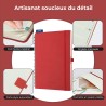 Agenda semainier 2025 2026, format A4 (29 x 21,7 cm), calendrier à livres sur 18 mois (juillet 2025 à décembre 2026), classeur à