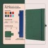 Agenda semainier 2025 2026, format A4 (29 x 21,7 cm), calendrier à livres sur 18 mois (juillet 2025 à décembre 2026), classeur à