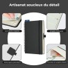 Agenda semainier 2025 2026, format A5 (21,9 x 16,4 cm), calendrier livre de 18 mois (juillet 2025 à décembre 2026), classeur à a