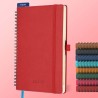 Agenda semainier 2025 2026, format A5 (21,9 x 16,4 cm), calendrier livre de 18 mois (juillet 2025 à décembre 2026), classeur à a