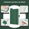 Agenda semainier 2025 2026, format A5 (21,9 x 16,4 cm), calendrier livre de 18 mois (juillet 2025 à décembre 2026), classeur à a