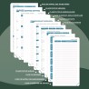 Agenda semainier 2025 2026, format A6 (16,6 x 9,7 cm), calendrier à livres sur 18 mois (juillet 2025 à décembre 2026), classeur 