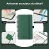 Agenda semainier 2025 2026, format A6 (16,6 x 9,7 cm), calendrier à livres sur 18 mois (juillet 2025 à décembre 2026), classeur 