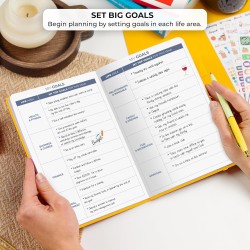 Clever Fox Planificateur 2e édition – Planificateur d'objectifs hebdomadaires et mensuels colorés, organiseur de gestion du temp
