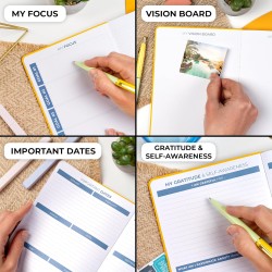 Clever Fox Planificateur 2e édition – Planificateur d'objectifs hebdomadaires et mensuels colorés, organiseur de gestion du temp