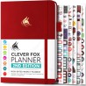Clever Fox Planificateur 2e édition – Planificateur d'objectifs hebdomadaires et mensuels colorés, organiseur de gestion du temp