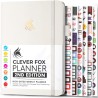 Clever Fox Planificateur 2e édition – Planificateur d'objectifs hebdomadaires et mensuels colorés, organiseur de gestion du temp