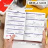 Clever Fox Planificateur 2e édition – Planificateur d'objectifs hebdomadaires et mensuels colorés, organiseur de gestion du temp