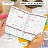 Clever Fox Planificateur 2e édition – Planificateur d'objectifs hebdomadaires et mensuels colorés, organiseur de gestion du temp