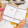 Clever Fox Planificateur 2e édition – Planificateur d'objectifs hebdomadaires et mensuels colorés, organiseur de gestion du temp
