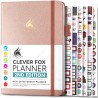 Clever Fox Planificateur 2e édition – Planificateur d'objectifs hebdomadaires et mensuels colorés, organiseur de gestion du temp