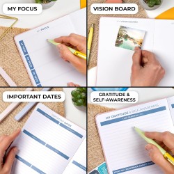 Clever Fox Planificateur 2e édition – Planificateur d'objectifs hebdomadaires et mensuels colorés, organiseur de gestion du temp