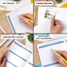 Clever Fox Planificateur 2e édition – Planificateur d'objectifs hebdomadaires et mensuels colorés, organiseur de gestion du temp