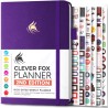Clever Fox Planificateur 2e édition – Planificateur d'objectifs hebdomadaires et mensuels colorés, organiseur de gestion du temp