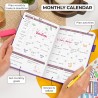Clever Fox Planificateur 2e édition – Planificateur d'objectifs hebdomadaires et mensuels colorés, organiseur de gestion du temp