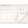 60 Feuilles Planning Mensuel 24.5x17.5 cm, Planificateur Mensuel Calendrier Non Daté, Détachable Planificateur Bloc-Notes, Month