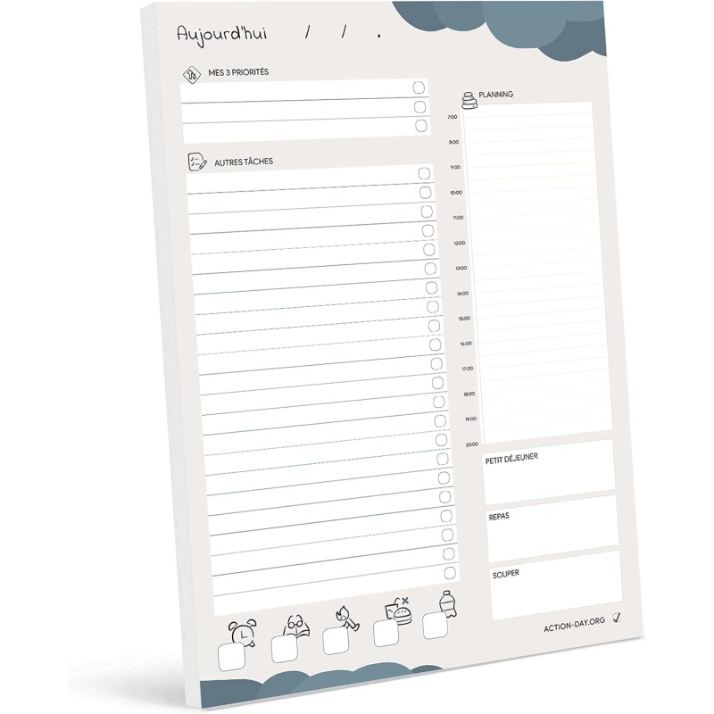 TO DO LIST. Le bloc-notes efficace pour la gestion de vos tâches et accroître la productivité, la gestion du temps et atteindre 