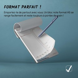 TO DO LIST. Le bloc-notes efficace pour la gestion de vos tâches et accroître la productivité, la gestion du temps et atteindre 