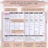 Planificateur de vie « Law of Attraction » – Planificateur pour augmenter la productivité et le bonheur – Planificateur hebdomad