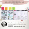 Planificateur de vie « Law of Attraction » – Planificateur pour augmenter la productivité et le bonheur – Planificateur hebdomad