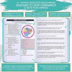Planificateur Law of Attraction – Planificateur hebdomadaire et mensuel non daté, un voyage de 12 mois pour augmenter la product